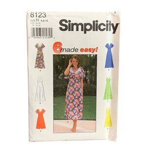 Simplicity 8123 Sewing Pattern Dresses Size 6 8 10 Make Your Own Wardrobe